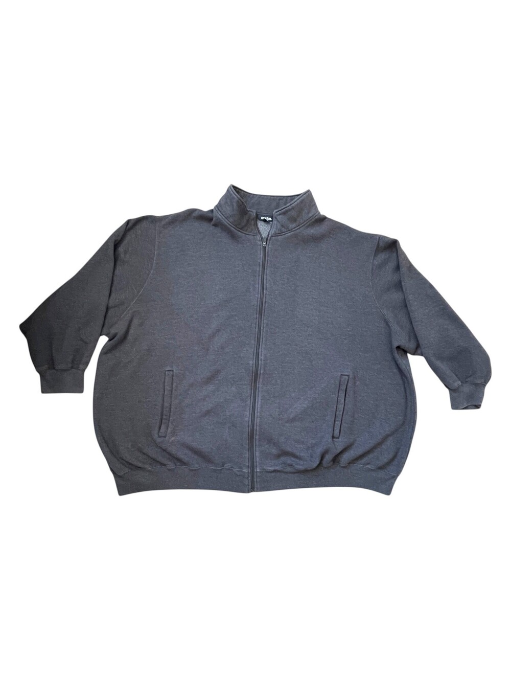 KINGSIZE 5XL/BIG Fleece Full Zip Sweater Jacket Gray READ!